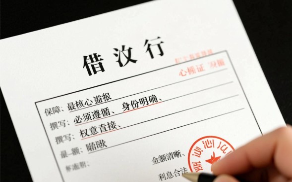 正规借条怎么写才受法律保护