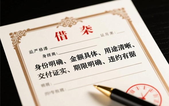 正规借条怎么写才具有法律效力