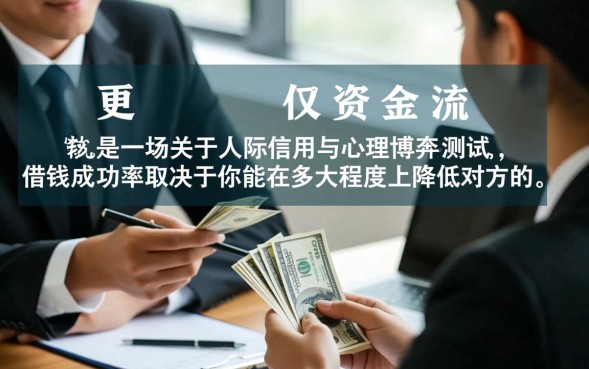 借钱怎么开口成功率最高