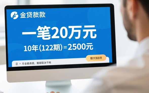 20万贷款10年月供多少