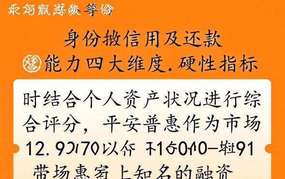 平安普惠贷款需要什么条件