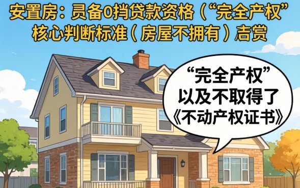安置房可以按揭贷款吗