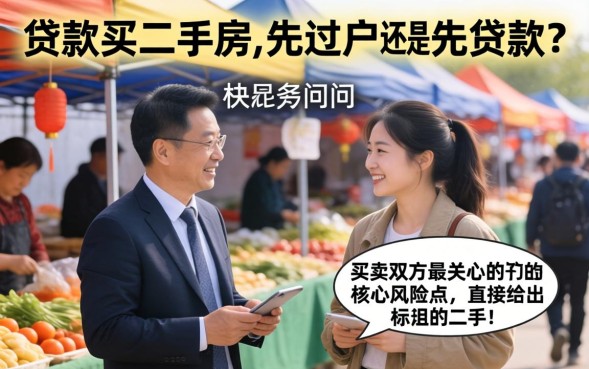 贷款买二手房是先过户还是先贷款