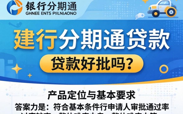 建行分期通贷款好批吗