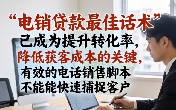 电销贷款最佳话术有哪些