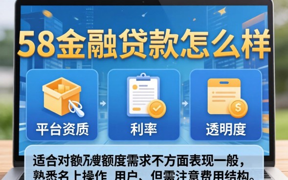 58金融贷款怎么样