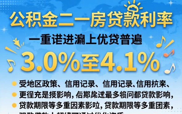 公积金二套房贷款利率是多少