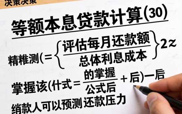 等额本息贷款计算公式是什么