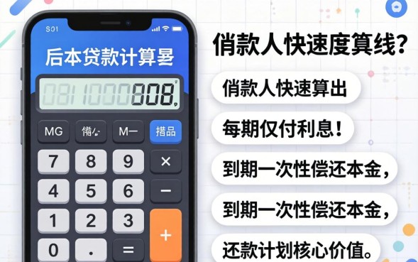 先息后本贷款计算器怎么计算?- 每月还款金额在线计算 先息后本贷款计算器怎么计算