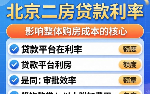 北京二套房贷款利率是多少?2026年最新利率政策 北京二套房贷款利率是多少