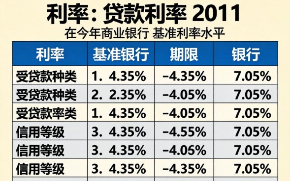 2011年银行贷款利率是多少
