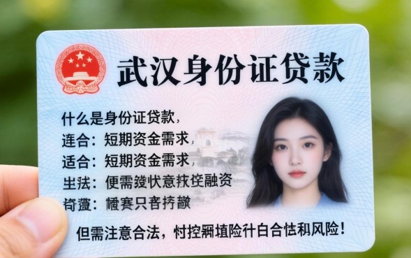武汉身份证贷款在哪里可以办理