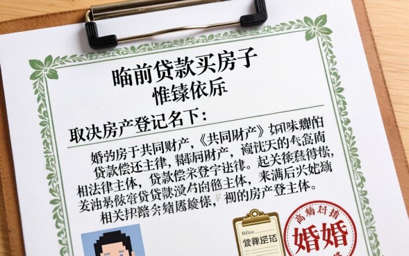 婚前贷款买的房子婚后属于共同财产吗