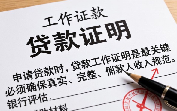 贷款工作证明怎么开