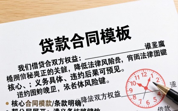 贷款合同模板下载范本