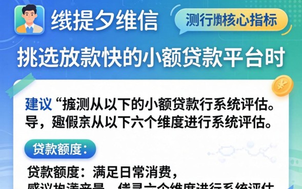 放款快的小额贷款平台哪个好