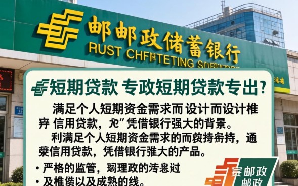 邮政短期贷款怎么申请
