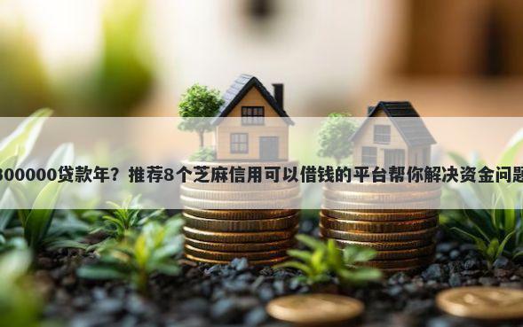 300000贷款年?推荐8个芝麻信用可以借钱的平台帮你解决资金问题