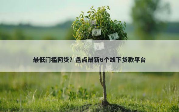 最低门槛网贷?盘点最新6个线下贷款平台