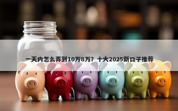 一天内怎么弄到10万8万?十大2025新口子推荐