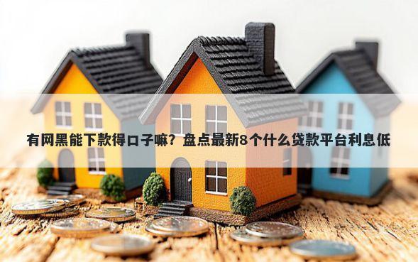 有网黑能下款得口子嘛？盘点最新8个什么贷款平台利息低