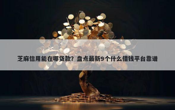 芝麻信用能在哪贷款？盘点最新9个什么借钱平台靠谱
