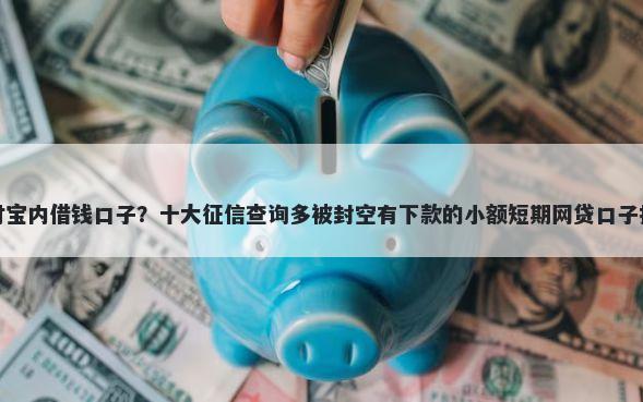 支付宝内借钱口子？十大征信查询多被封空有下款的小额短期网贷口子推荐