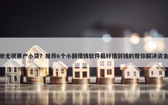 有哪些无视黑户小贷?推荐6个小额借钱软件最好借到钱的帮你解决资金问题