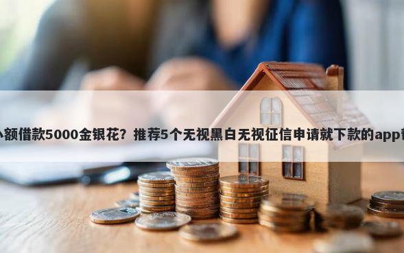 不看综合评分的小额借款5000金银花？推荐5个无视黑白无视征信申请就下款的app帮你解决资金问题