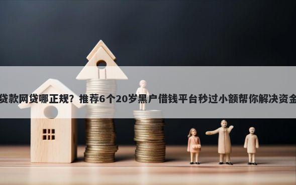 小额贷款网贷哪正规？推荐6个20岁黑户借钱平台秒过小额帮你解决资金问题