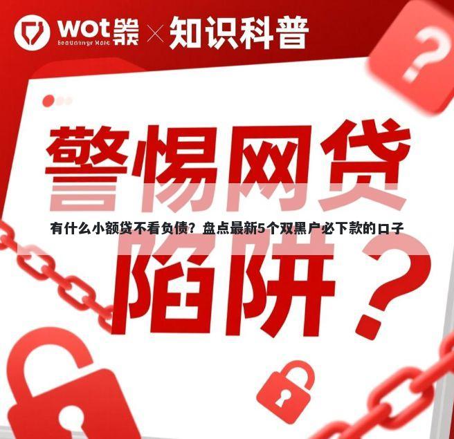 有什么小额贷不看负债？盘点最新5个双黑户必下款的口子