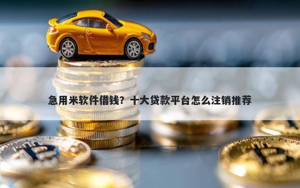 急用米软件借钱？十大贷款平台怎么注销推荐