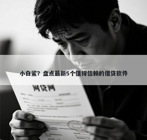 小白鲨？盘点最新5个值得信赖的借贷软件