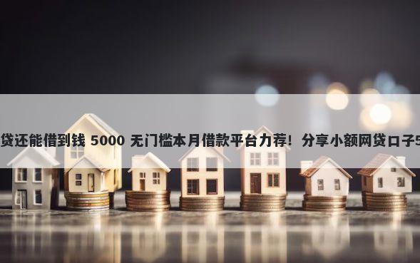 征信花了哪些网贷还能借到钱 5000 无门槛本月借款平台力荐！分享小额网贷口子5000无门槛借款