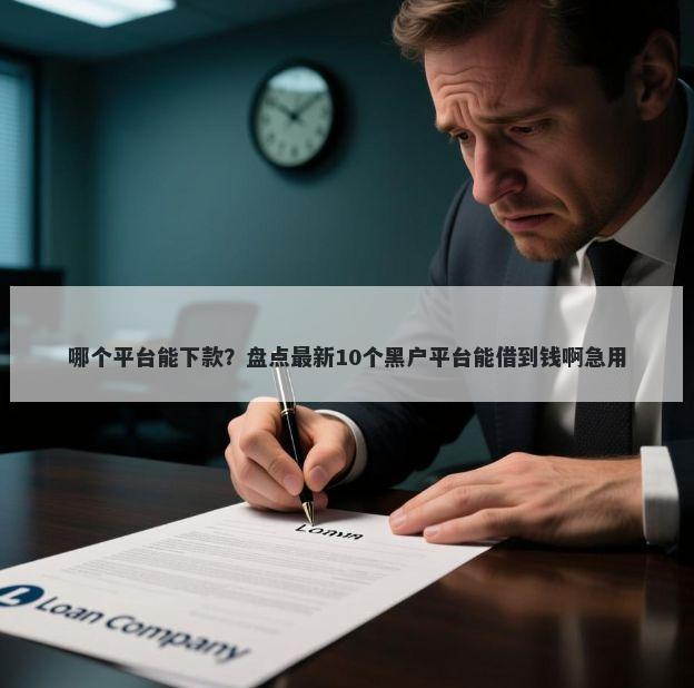 哪个平台能下款？盘点最新10个黑户平台能借到钱啊急用