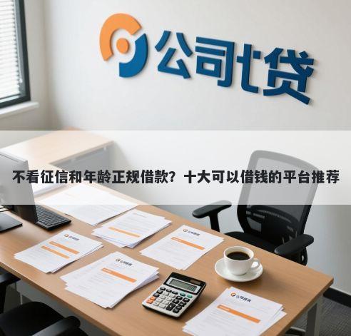 不看征信和年龄正规借款？十大可以借钱的平台推荐