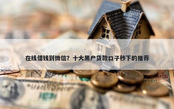 在线借钱到微信?十大黑户贷款口子秒下的推荐