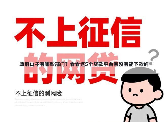 政府口子有哪些部门？看看这5个贷款平台有没有能下款的