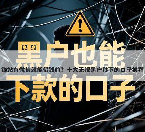 钱站有微信就能借钱的？十大无视黑户秒下的口子推荐