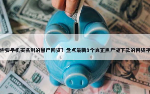 不需要手机实名制的黑户网贷？盘点最新9个真正黑户能下款的网贷平台