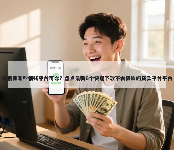 微信有哪些借钱平台可靠？盘点最新6个快速下款不看资质的贷款平台平台