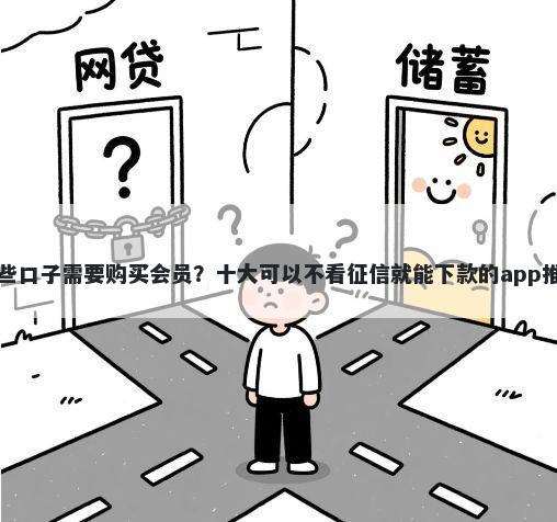 哪些口子需要购买会员？十大可以不看征信就能下款的app推荐