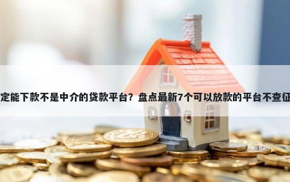 一定能下款不是中介的贷款平台？盘点最新7个可以放款的平台不查征信