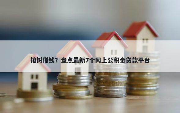 榕树借钱？盘点最新7个网上公积金贷款平台