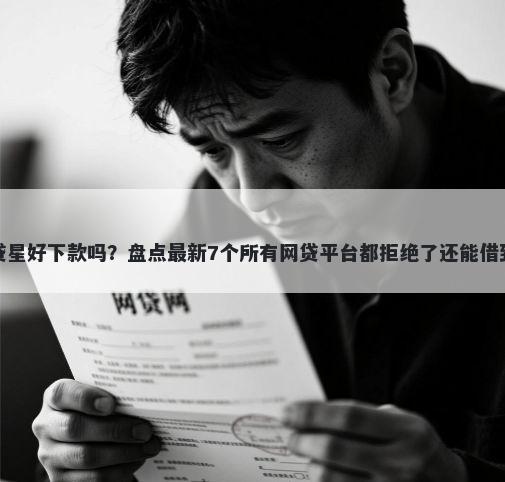 平安银行直贷星好下款吗？盘点最新7个所有网贷平台都拒绝了还能借到一万的软件