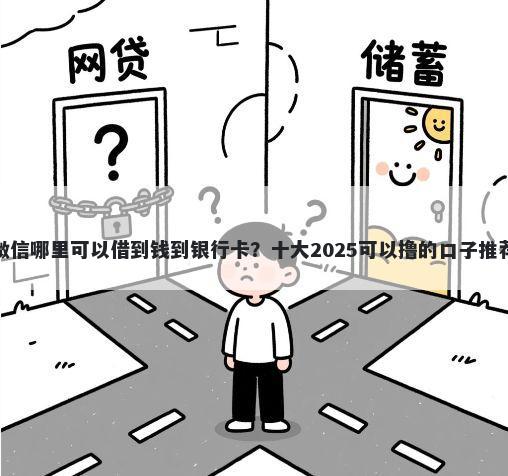 微信哪里可以借到钱到银行卡？十大2025可以撸的口子推荐