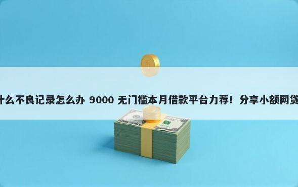 小额贷无逾期征信有什么不良记录怎么办 9000 无门槛本月借款平台力荐！分享小额网贷口子9000无门槛借款