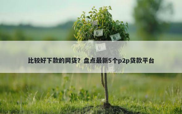 比较好下款的网贷？盘点最新5个p2p贷款平台
