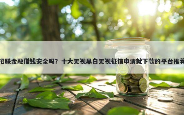 招联金融借钱安全吗？十大无视黑白无视征信申请就下款的平台推荐