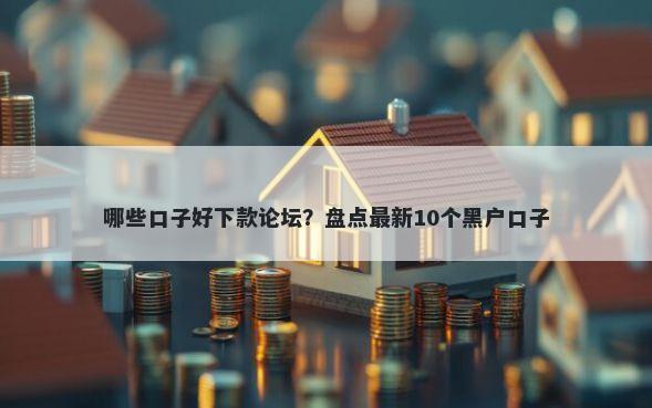 哪些口子好下款论坛？盘点最新10个黑户口子
